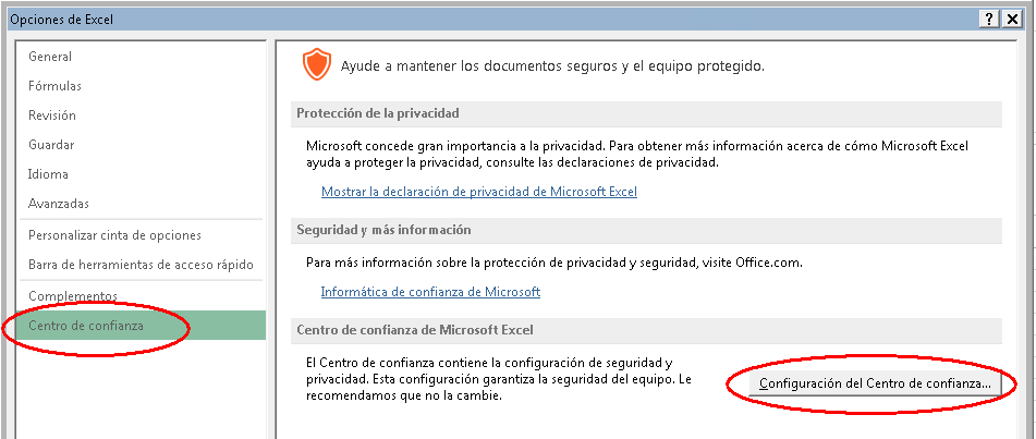 Excel: Error al abrir archivos externos de OFFICE | Angel Alcaide